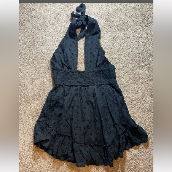 Aerie Spring Fling Black Dress - Picture 6 of 13